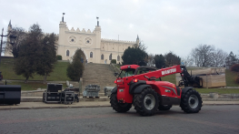  Nasza ładowarka Manitou MLT 735 pomaga przy imprezie Sportival!