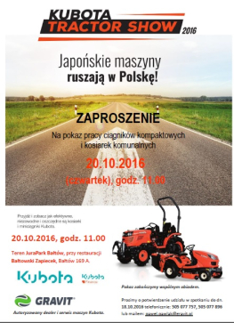 Zapraszamy na pokaz pracy ciągników kompaktowych i kosiarek komunalnych!