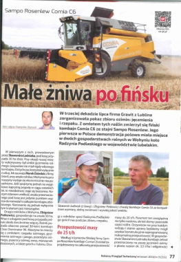 Małe żniwa po fińsku