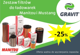 25% rabatu przy zakupie zestawu filtrów do maszyn Manitou i Mustang! 